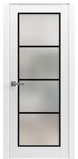 Solid French Door 30 x 80 | Planum 2132 White Silk| Bathroom