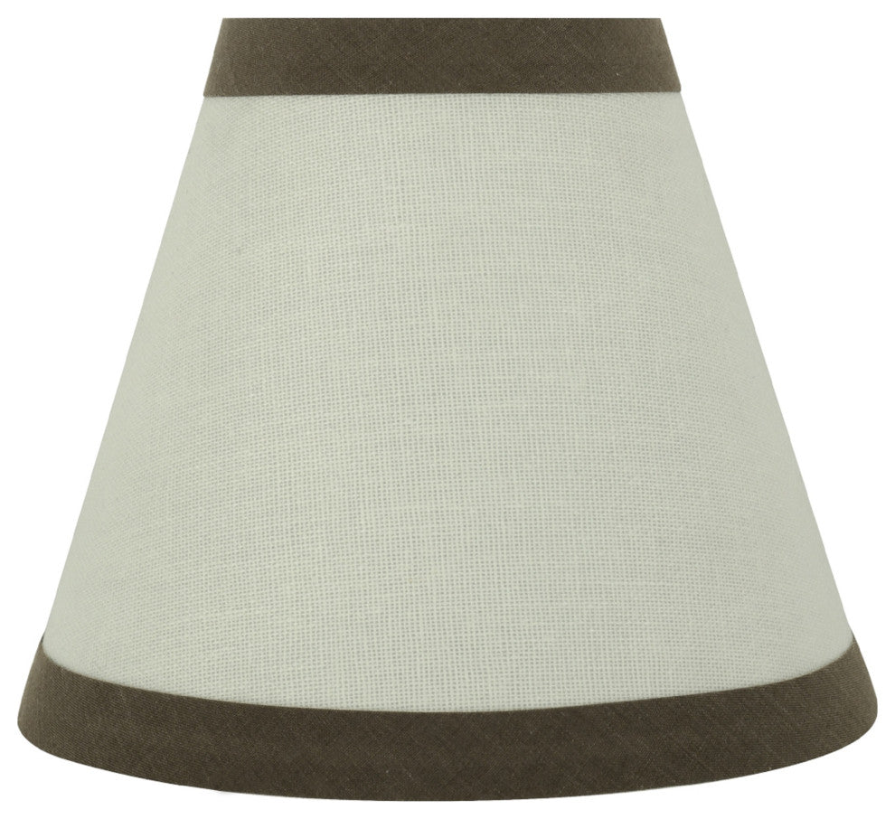 32043-2 Small Hardback Empire Chandelier Clip On Lamp Shade Off White 3"x6"x5"