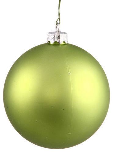 Matte UV Resistant Commercial Christmas Ornament, Lime Green/Silver, 8"