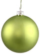 Matte UV Resistant Commercial Christmas Ornament, Lime Green/Silver, 8"