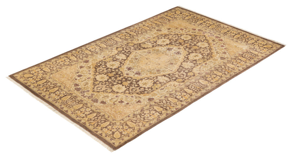 Mogul, One-of-a-Kind Hand-Knotted Area Rug Brown, 3'10"x6'1"