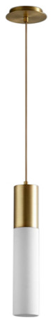 Magnum Pendant Light in Aged Brass
