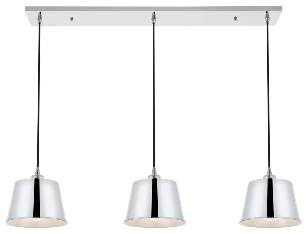 Chrome Finish 3-Light Pendant