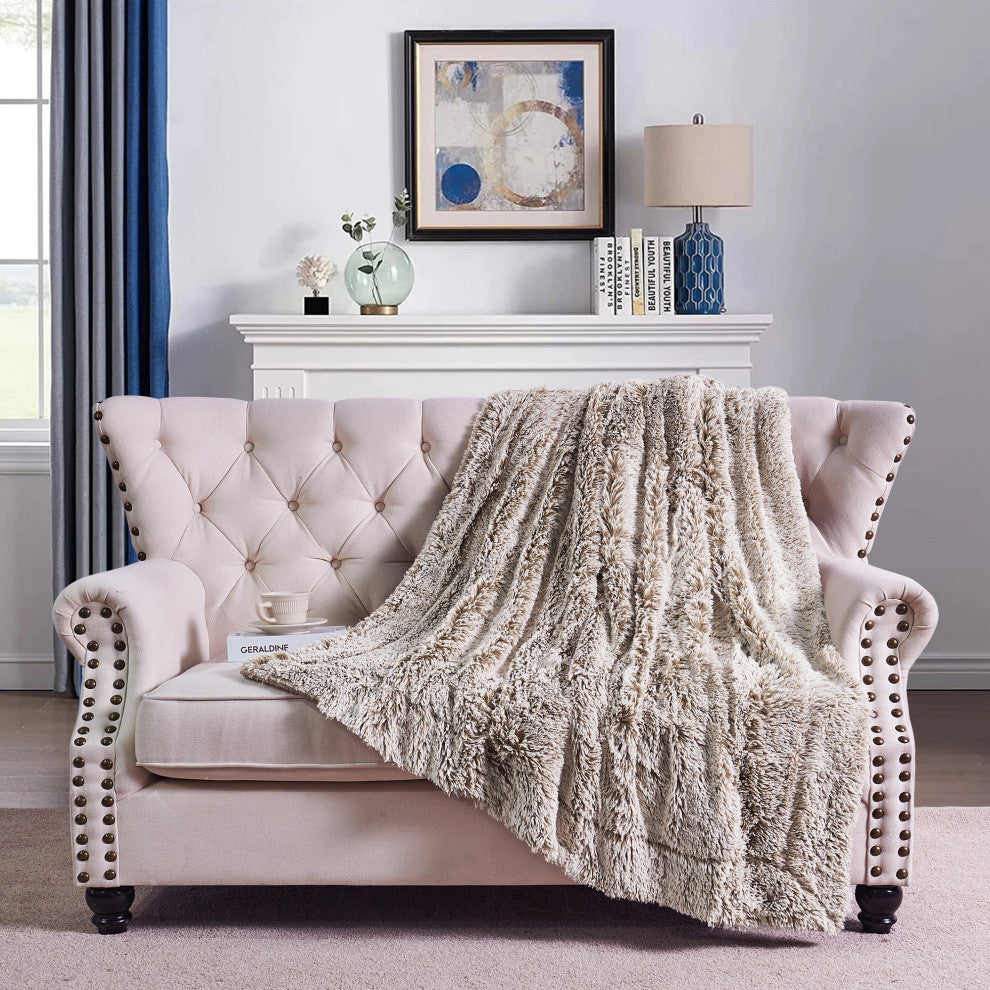 Woolly Mammoth Throw Blanket, Tannin