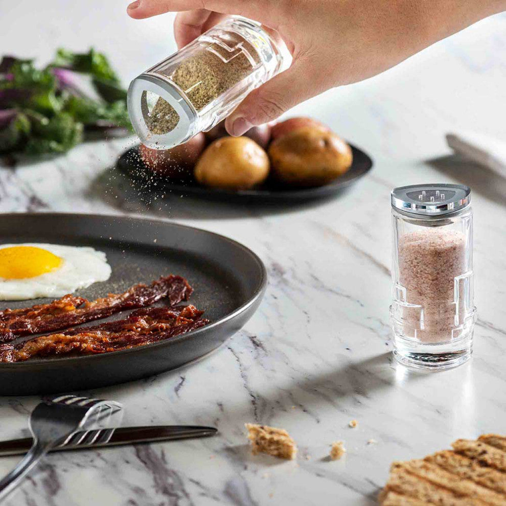 Revere Crystal Salt and Pepper Shakers -, Set of 2