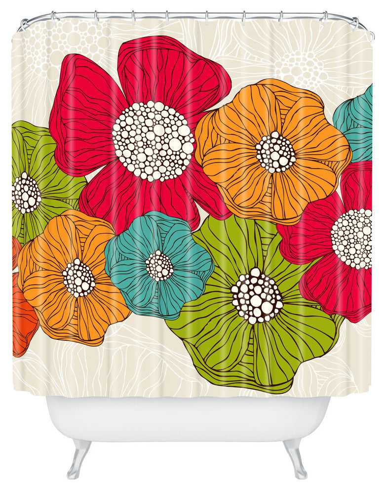 Valentina Ramos Flowers Shower Curtain