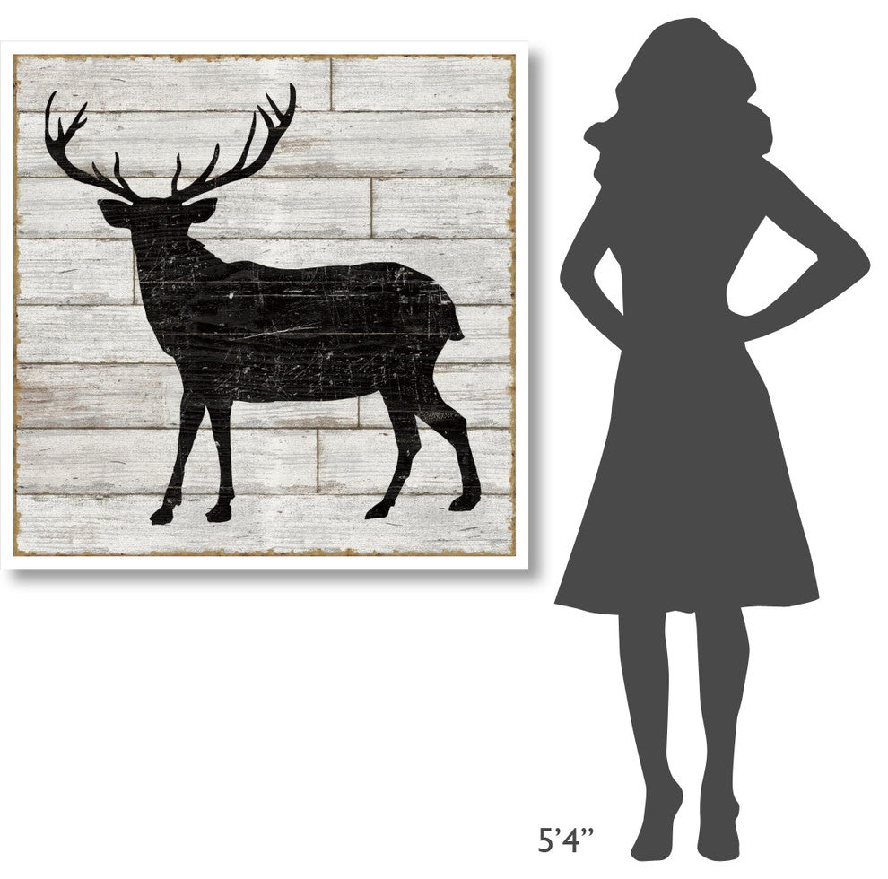 "Lake Lodge II Neutral no Words" Digital Paper Print by Sue Schlabach, 42"x42"