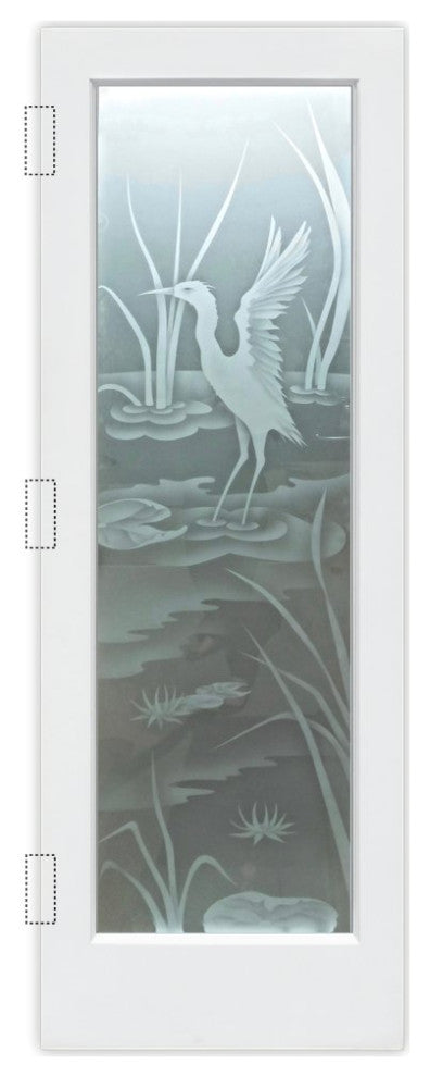 Interior Prehung Door or Interior Slab Door - Cranes A - Primed - 24" x 96"...