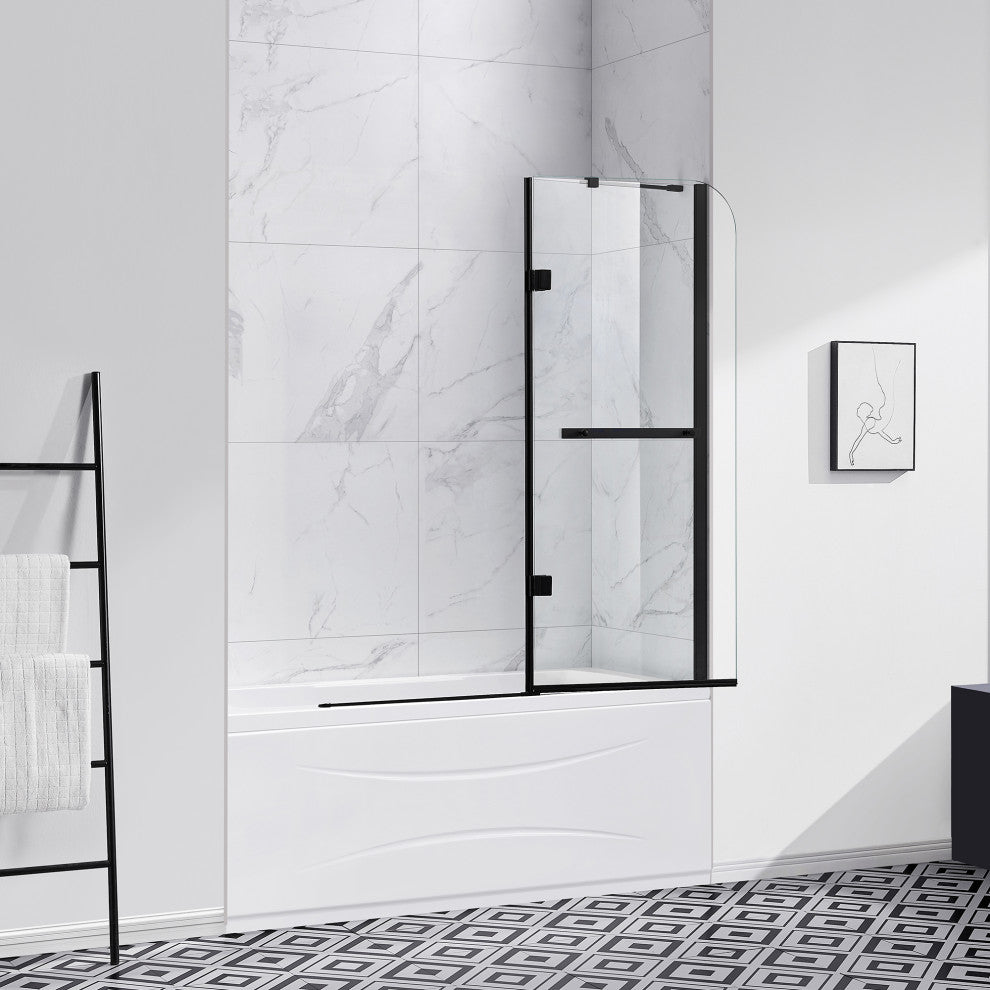 Ove Decors Annie 48" Tempered Shower Panels, Satin Nickel