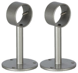 Ceiling/Wall Bracket for 1 1/8" Rod, Pewter, Set of 2