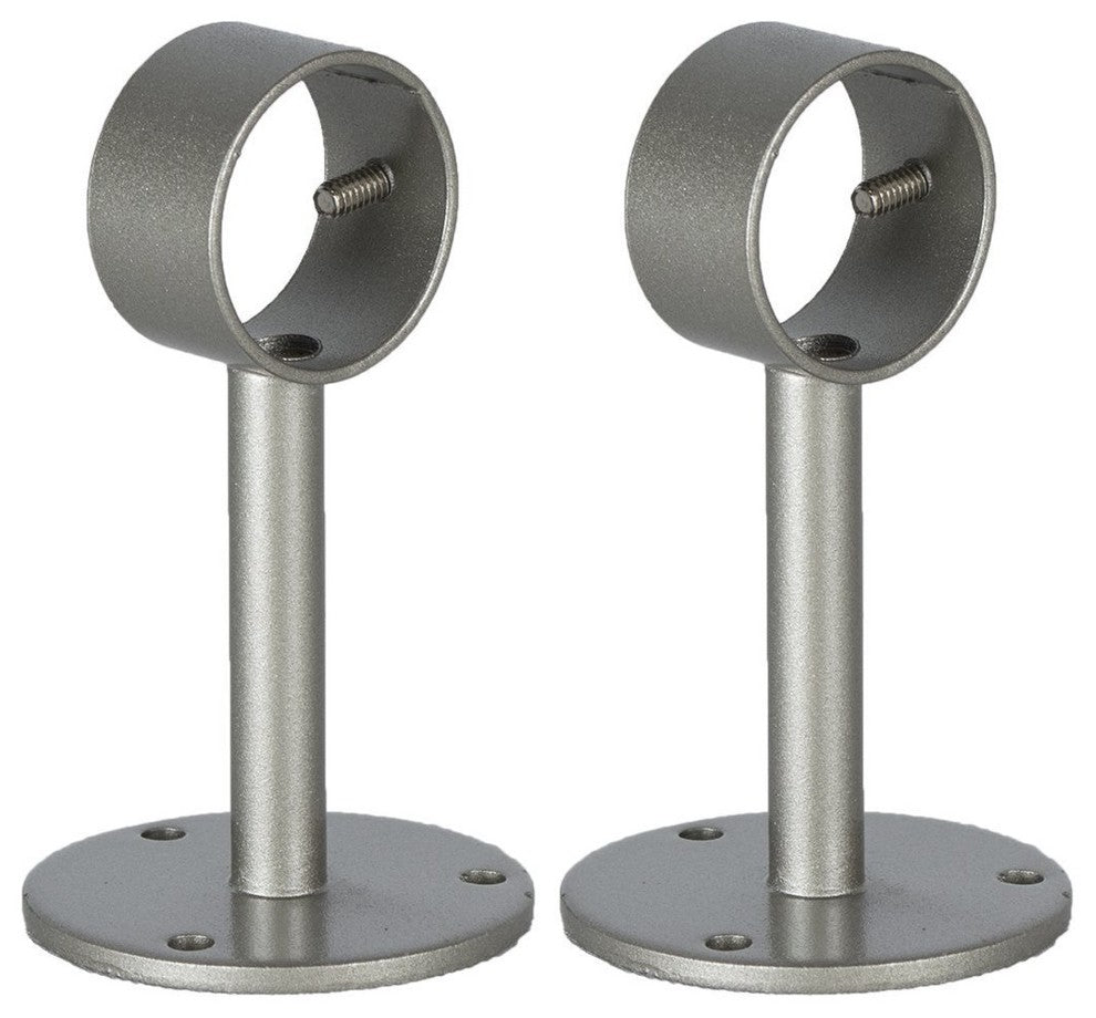 Ceiling/Wall Bracket for 1 1/8" Rod, Pewter, Set of 2