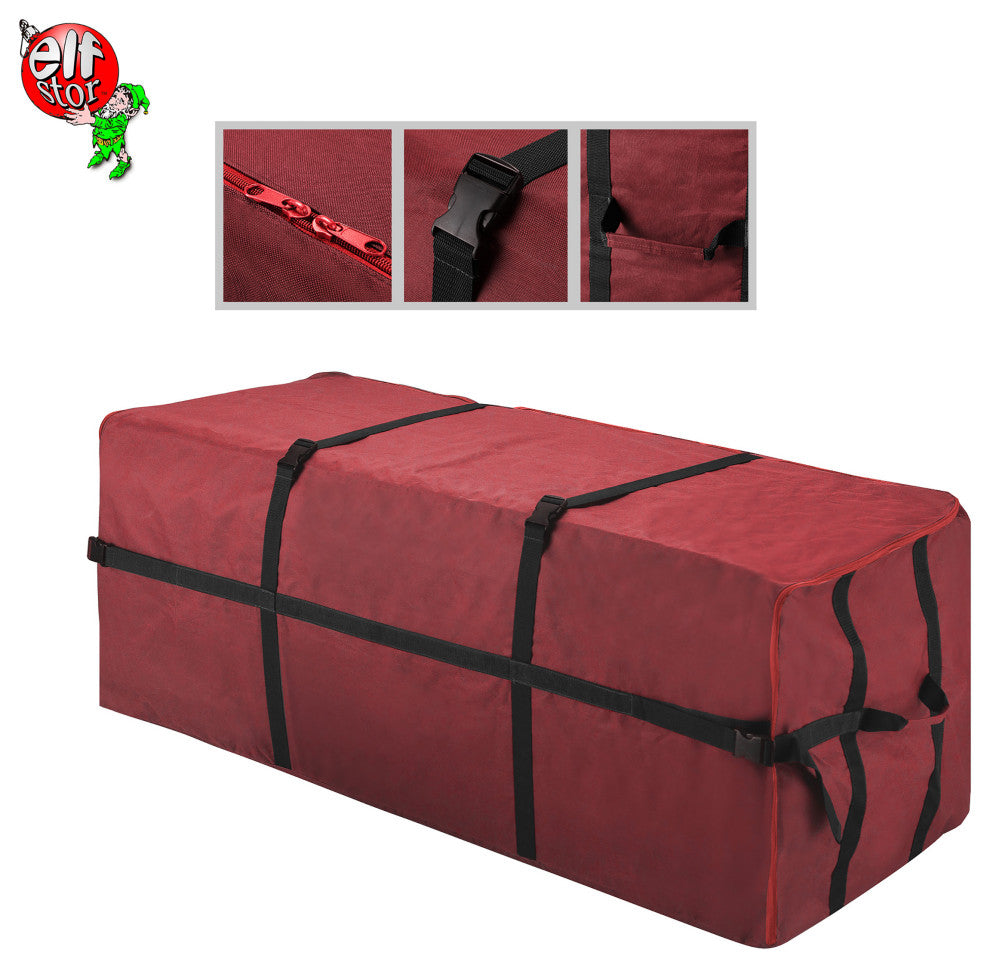 Christmas Tree Storage Bag Zippered Canvas Tote for Storing 6' Artificial Trees