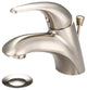 Single Handle Bathroom Faucet, Pvd Brushed Nickel