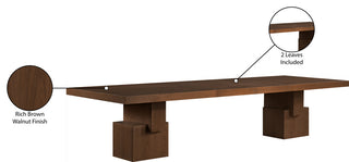Anzio Oak Veneer Dining Table, Brown