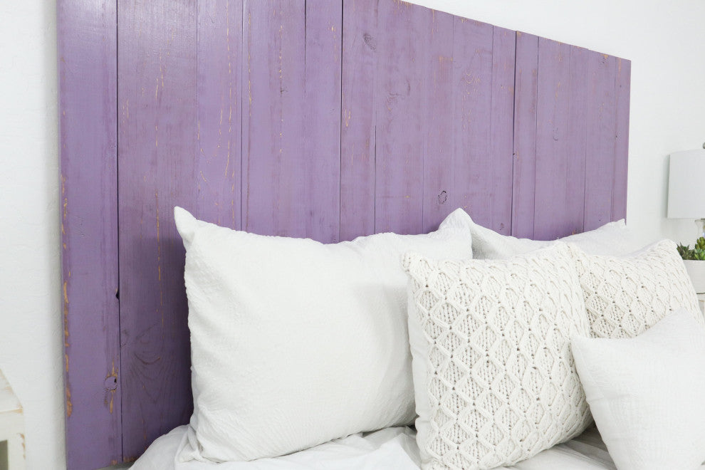 Handcrafted Headboard, Leaner Style, Lavender, Twin