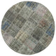 Rug N Carpet - Handmade Oriental 4' 9" x 4' 9" Boho Round Patchwork Rug