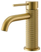 Mendavia Single-Handle Basin Bathroom Faucet, Brushed Gold, High Handle