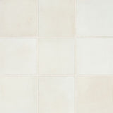 Celine 4" x 4" Matte Porcelain Floor & Wall Tile, White (50-pack/5.38 sqft.)