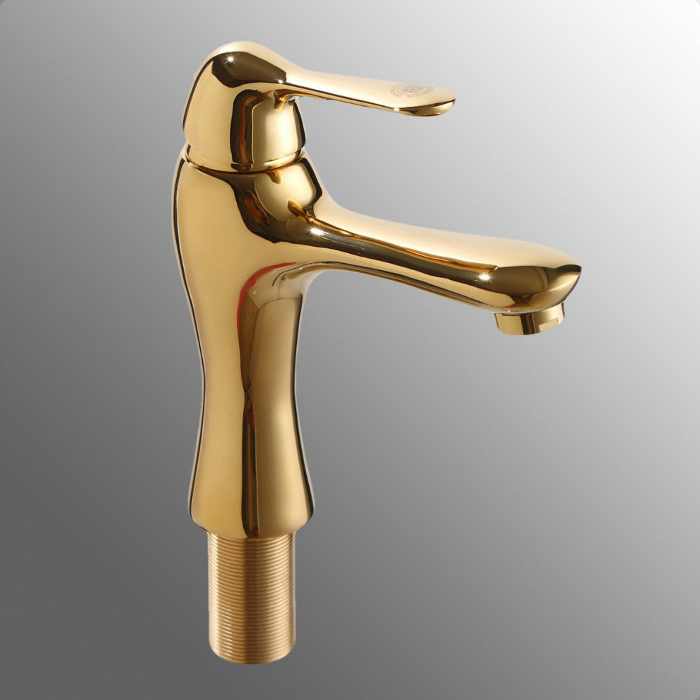 Bathroom Single Hole Faucet Brass Total Height 7" Height, 4" From Spout