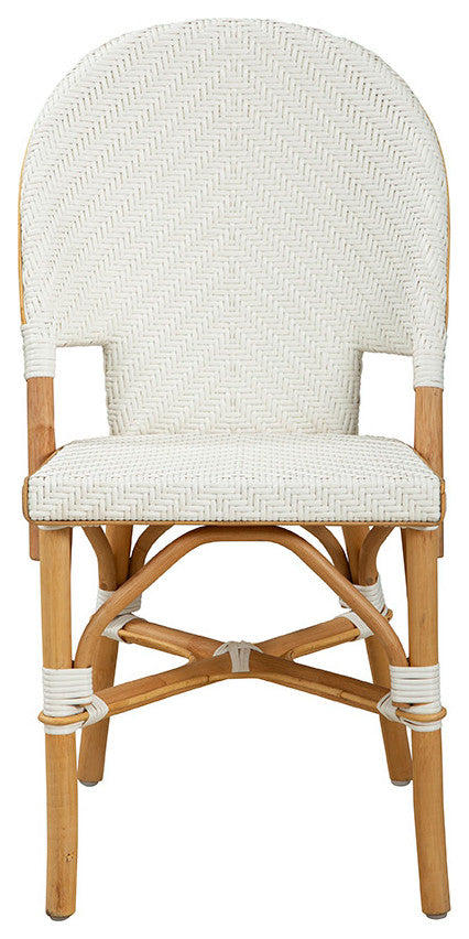 Jade 42" Tall Counter Stool, White
