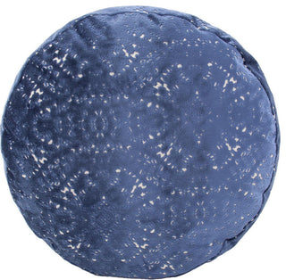 Traditional Pisani Pouf, Sapphire Blue