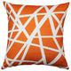 Pillow Decor - Bird's Nest Orange Throw Pillow 19x19