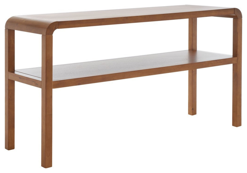 Safavieh Omara 2 Tier Console Table, Walnut