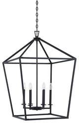 Townsend 6-Light Foyer Pendant, Bronze, Matte Black