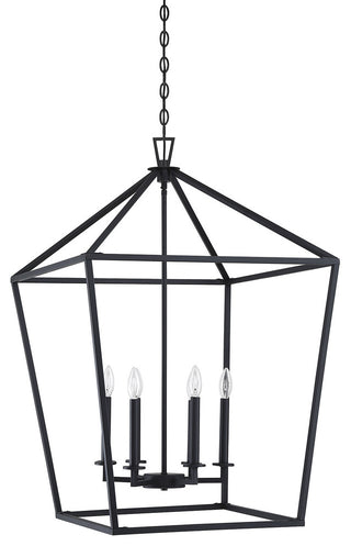 Townsend 6-Light Foyer Pendant, Bronze, Matte Black