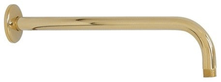 Kingston Brass 17" Rain Drop Shower Arm, Polished Brass