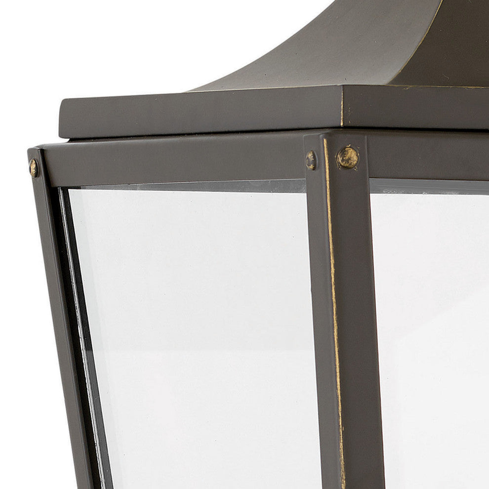Hinkley Jaymes Large Wall Mount Lantern, Oil Rubbed Bronze