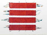 Emily Fuller, Days Spring Red, Mxed Media Collage Painting