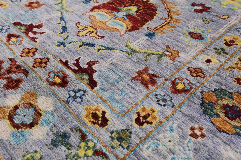 2' 9" X 9' 11" Runner Hand-Knotted Persian Tabriz Wool Rug Q8373