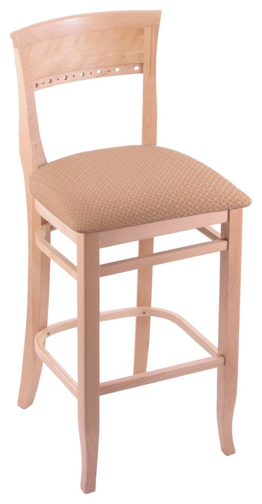 Holland Bar Stool, 3160 25 Stool, Natural Finish, Axis Summer Seat