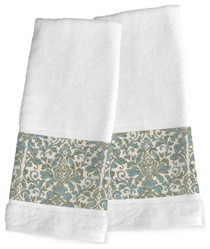 Antique Damask Hand Towel Set