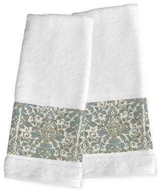 Antique Damask Hand Towel Set