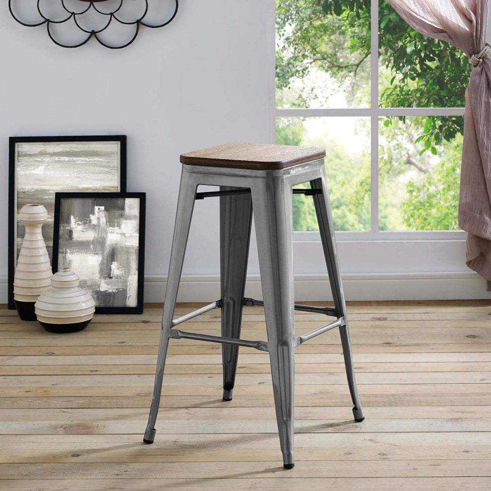 Gunmetal Promenade Bar Stool
