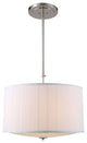 Elegant Lighting Manhattan Collection Pendant, Polished Nickel