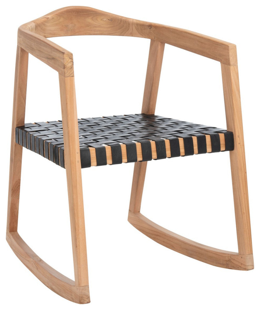Safavieh Willa Rocking Dining Chair, Black/Natural