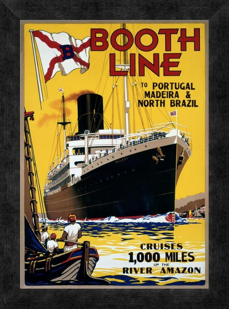 "Booth Line" Framed Canvas Giclee by W. Mcdonald, 14"x18"