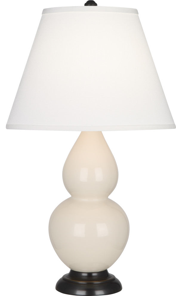 Small Double Gourd Accent Lamp, Bone