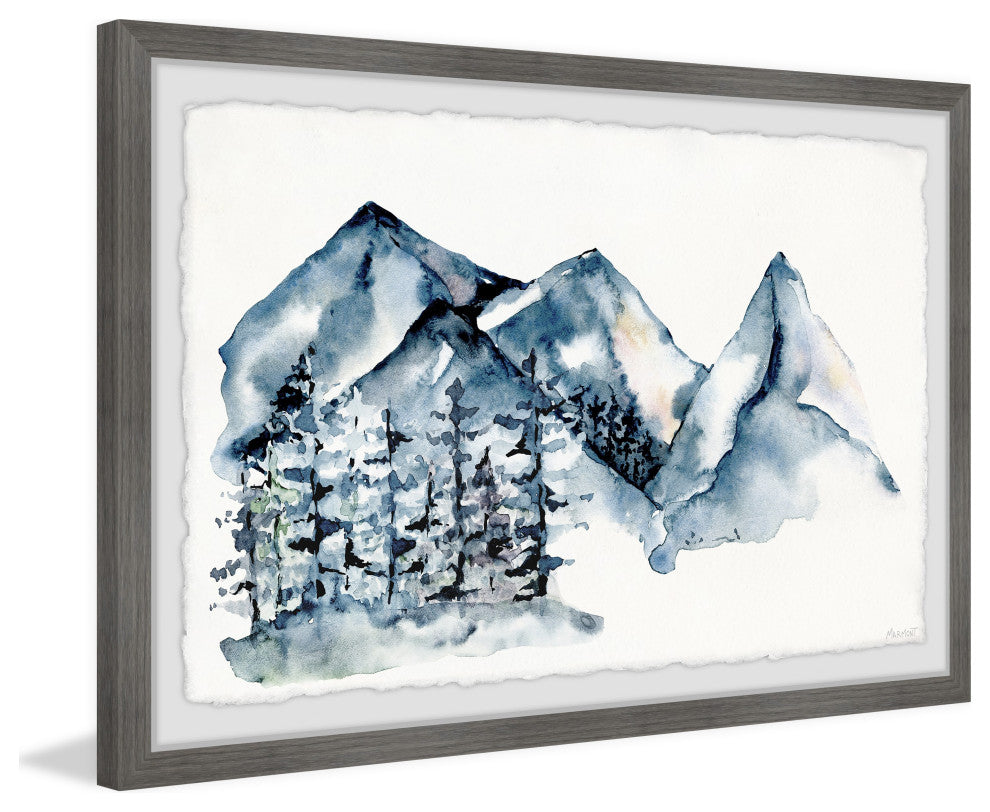 "The Snow Lane" Framed Painting Print, 30x20