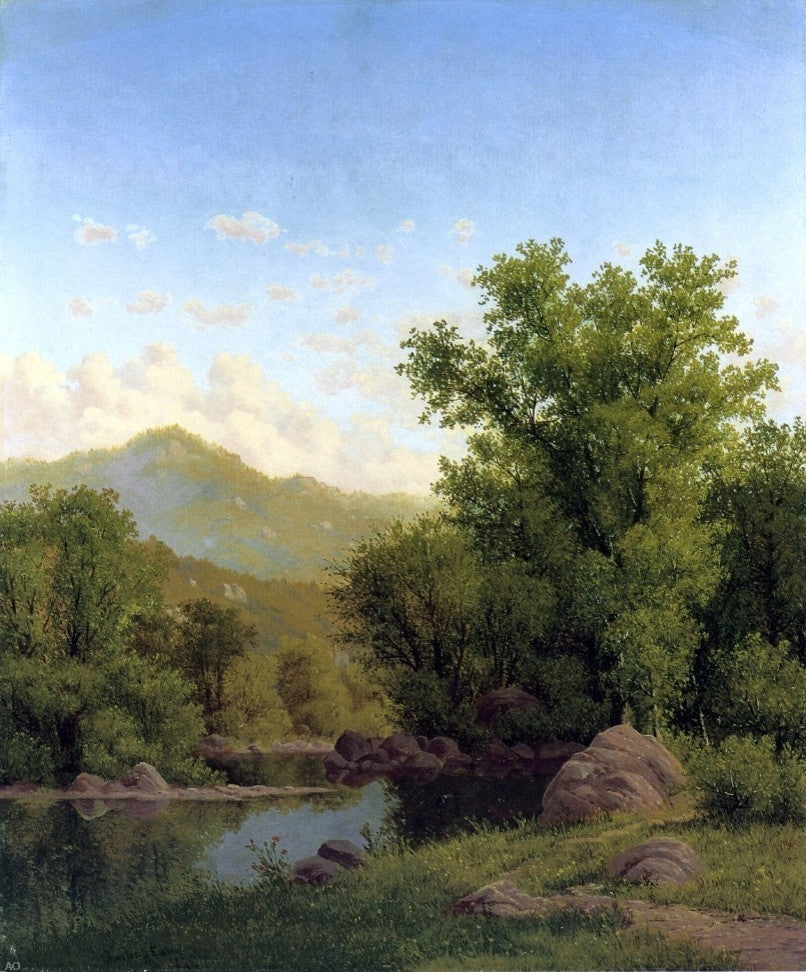 Charles Harry Eaton Spring Landscape along a River Wall Decal Print
