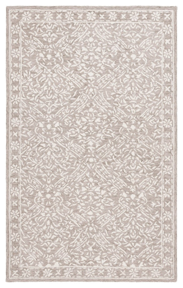 Safavieh Lauren Ralph Lauren Collection LRL6935 Rug, Silver/Ivory, 4'x6'