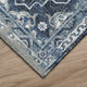 Indoor/Outdoor Marbella MB4 Navy Machine Washable 3' x 5' Rug