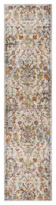 2" x 9" Beige Abstract Garden Runner Rug