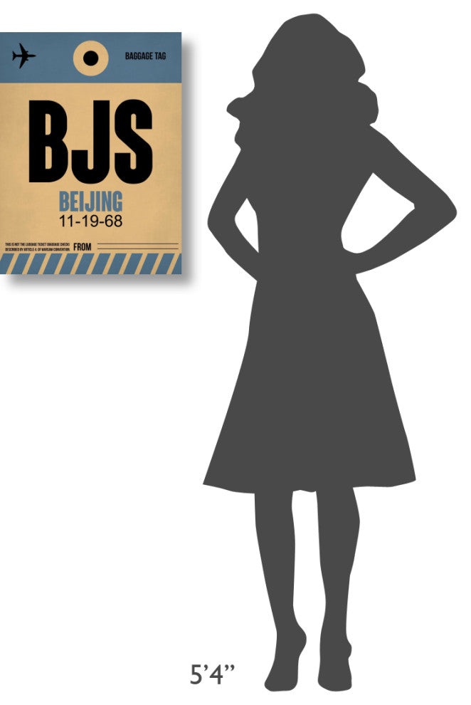 "BJS Beijing Luggage Tag 2" Fine Art Print