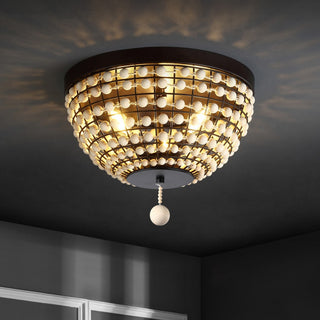 Safavieh Bolson Chandelier Natural Wood/Oil-Rubbed Bronze