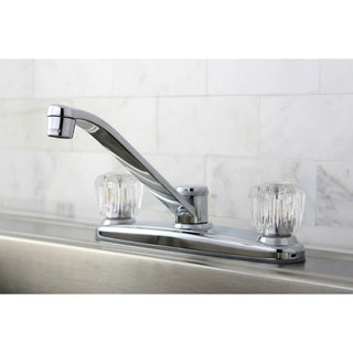 Kingston Brass Centerset Kitchen Faucet, Polished Chrome