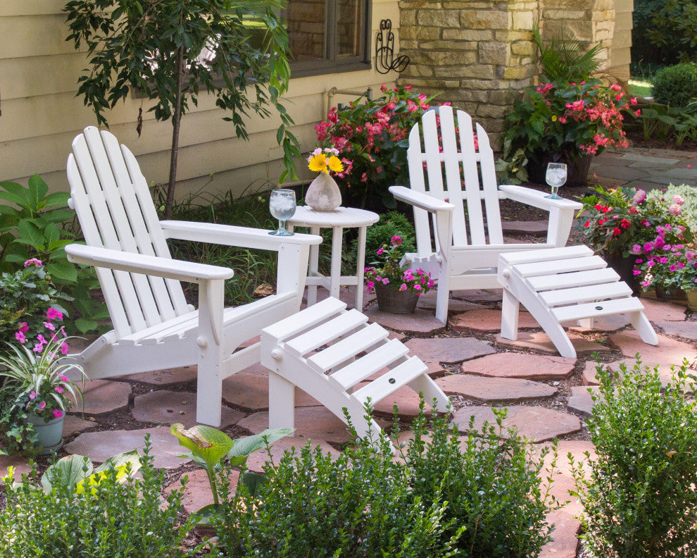 Polywood Classic Adirondack 5-Piece Casual Set, Sand